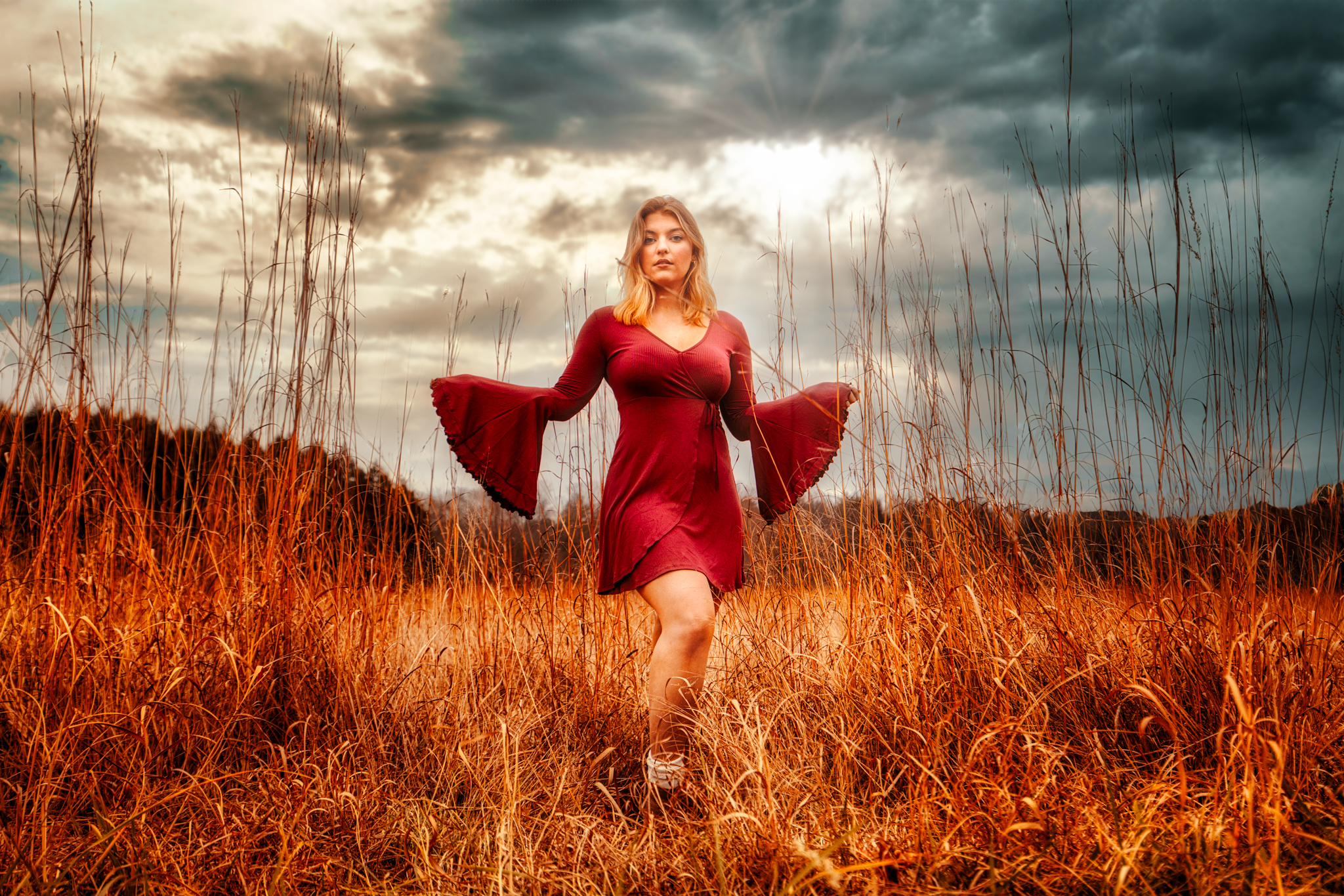 Before and After: Autumn fashion shoot